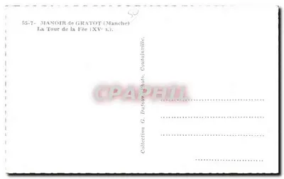 Manor de Gratot — A Torre da Fada (século XV) — G. Dufour, Coutainville — Verso
