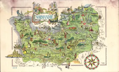 Normandie — carta postal ilustrada — Vempierre, Paris