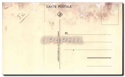 Normandie — carta postal ilustrada — Vempierre, Paris — Verso