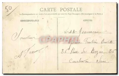 A Vigie de l'Onglet em um dia de grande Tempestade — Coleção P. Cherbourg, n°227 — Verso