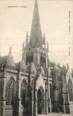 Carentan — A Igreja — F. Gosselin, editor, Carentan