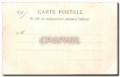 Tourlaville — O Castelo — Facha — A C.P.A. Paris — Verso