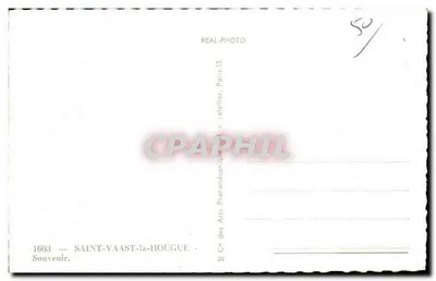 Saint-Vaast-la-Hougue — Forte de La Hougue, a capela dos marinheiros, o porto — Souvenir — Verso