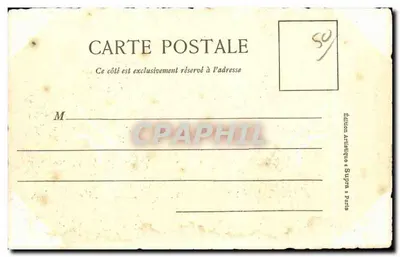 Castelo de Tourlaville (Manche) — Na Normandia — Edição Artística Supra, Paris — Verso