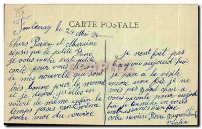 Fontenay-le-Comte (Vendée) — Ogólny Widok Dzielnicy Mostu Nowego — wydawca nieznany, nr 47 — Rewers