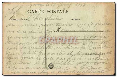 Castelo de Terre-Neuve em Pontenay-le-Comte (Vendée) — Sala de jantar com lareira renascentista em pedra esculpida — editor Lip, 1897, n° 34 — Verso