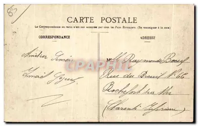 Fontenay-le-Comte — Ogród Urzędu Miasta — Wydawnictwo J. Garnier — Rewers
