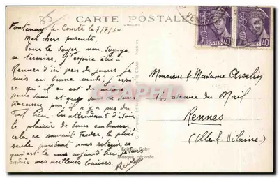 Fontenay-le-Comte (Vendée) — Castelo de Terre-Neuve — editor Gaby, n°42 — Verso
