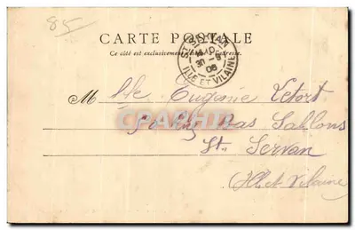 La Vendée w Roc St-Luc, blisko Fontenay-le-Comte (Vendée) — Fotografia L. Antinat, Roches-Vion — N° 3 — Rewers
