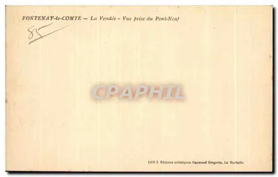 Fontenay-le-Comte - La Vendée (Widok z Mostu Nowego) — Rewers