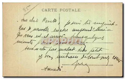 Fontenay-le-Comte — A Púlpito da Igreja Nossa Senhora — Coleção A. Robin — Verso