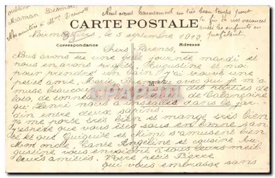Ilha de Noirmoutier (Vendée) — A Porta dos Leões do Castelo da Blanche — editor Vardiller, n° 1153 — Verso