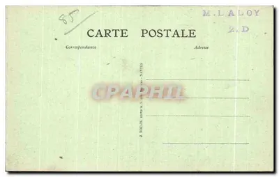 Wyspa Noirmoutier — Miasto, widok z Gaillardin — J. Nozais, Nantes — Rewers
