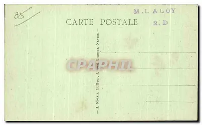 Wyspa Noirmoutier - La Claire — Stare młyn z przekształconym obserwatorium między Lasem Chatze a Vieil — J. Nozais, Naxères — Rewers