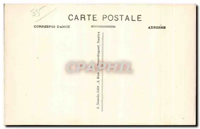 Wyspa Noirmoutier — punkt i skała Cob, widok z wieży Charrier — J. Nozais, wydawca, nr 130 — Rewers