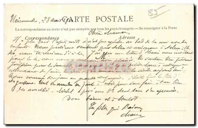 Wyspa Noirmoutier (Vendée) — Widok z połowy ścieżki grattes — J.N. 11 — Comillon, fot. wyd. — Rewers