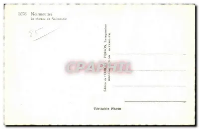 El castillo de Noirmoutier — Edición de Europa, serie 1076 — Reverso