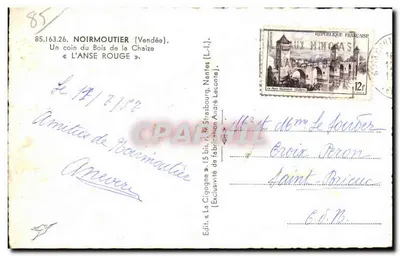 A Cegonha — Anse Rouge — Editora La Cigogne, Nantes — Verso