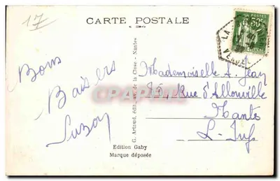 Ilha de Noirmoutier (Vendée) — A Gruta Saint-Philbert — Editor Gaby, n° 50 — Verso