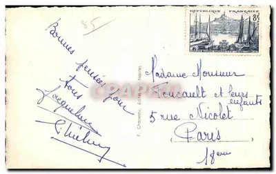 Ilha de Noirmoutier — Vista panorâmica — F. Chaneau, editor, Nantes — Verso