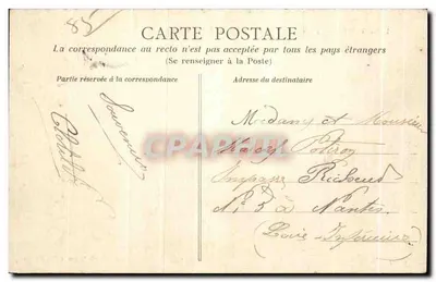 Wyspa Ile-d'Yeu (Vendée) — Le Rocher de Perreneire. Efekt fali — Heliodype Dugas et Cie, V 241 — Rewers
