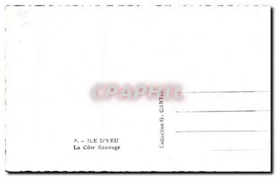Ilha de Yeu — A Costa Selvagem — Coleção G. Cantin — Verso