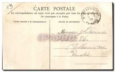 Ile-d'Yeu (Vendée) — Oude Kasteel — Heliotipie Dugas en Cie, Nantes, V 64 — Achterkant