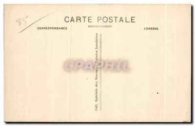 Eiland Yeu (Vendée) - De Schommelende Steen — Uitgever: Spéciale des Nouvelles Galeries Insulaires — Achterkant
