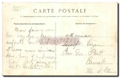 La Roche-sur-Yon — O Hôtel-de-Ville — estátua equestre — fot. Michéat, La Roche-sur-Yon — n° 327 — Verso