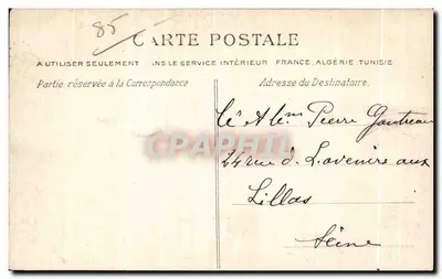 LA ROCHE-SUR-YON (Vendée) — Wewnętrzne wnętrze kościoła — Cliché Decotey, Lib. Pourin, Mortagne — Rewers