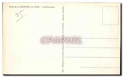 Bosque de La Tranche sur-Mer — La Fontaine — Ediciones Artísticas Raymond — Reverso