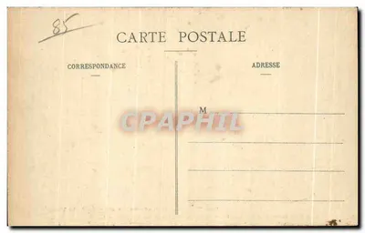 Les Sables-d'Olonne - A Fachada da Igreja — Coleção A. Robin, Fontenay-le-Comte, n°11 — Verso