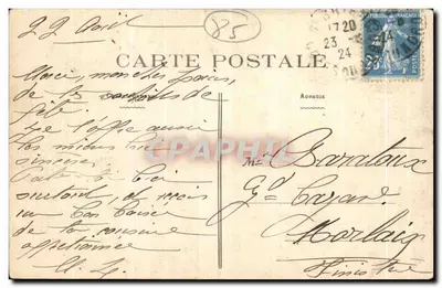 Les Sables-d'Olonne — De kleine verkoper — uitgever niet zichtbaar — Achterkant