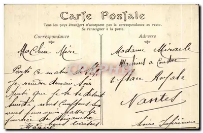 Les Sables-d'Olonne — O Remblai e o Café da Praia — ND. Fot. — Verso