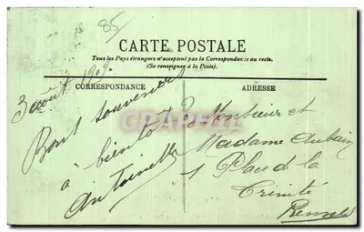 Les Sables-d'Olonne — Les Rochers à Marée Basse — LL. n°35 — Achterkant