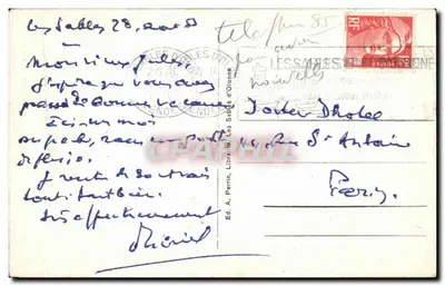 Les Sables d'Olonne — Jezioro Tanchette — LL 106, wyd. A. Perrin — Rewers
