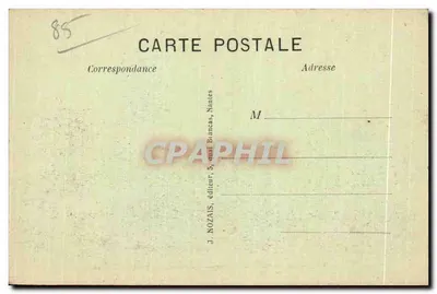 Les Sables-d'Olonne — Wyjście z portu i zatoka — J. Nozais, wydawca, Nantes — Rewers
