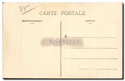 Les Sables-d'Olonne — Widok burzowego uderzenia morza na wysepce — Vincent Le Bilhan, Les Sables — Rewers