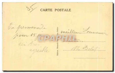 Les Sables d'Olonne (Vendée) — Sablaïse — Édition Marsault, n° 107 — Rewers
