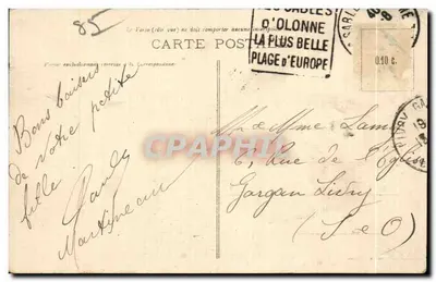 Ogólny widok portu i SABLES-d'OLONNE — wydawca nieznany, nr 145 — Rewers