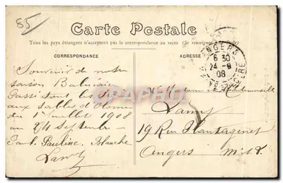 Sablais-klederdragen — collectie Lucien Audland, Sables-d'Olonne — uitgever Lucien Audland — Achterkant