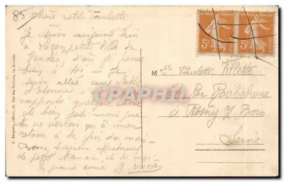 Luçon — Ogród Dumaine — Jezioro — wydawca H. Bargoin, nr 567 — Rewers