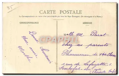 Luçon - A Sé e a Catedral — Edição das Novas Galerias, n°57 — Verso
