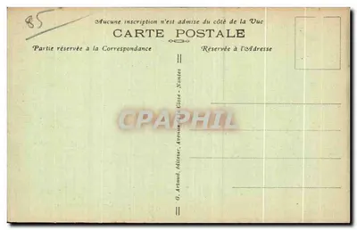 Luçon — Praça Belle-Croix — editor G. Arlou, Nantes — Verso