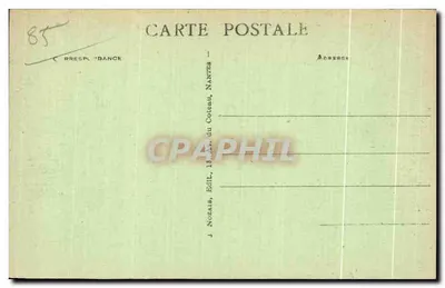 Luçon (Vendée) - A Serre do Jardim Público — editor J. Nozaïs, Nantes — Verso