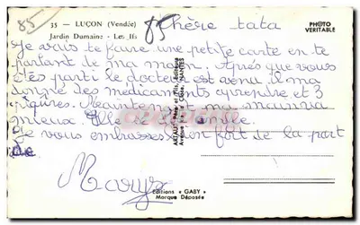 Tuin Dumaine — Les Ifs — Edities Gaby — Achterkant