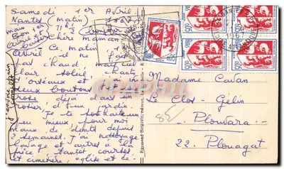 Katedra LUÇON (Vendée) — Wieża z około 1700 roku, wysokość 75 m — wydawca: Raymond Bergévin, nr 4073 — Rewers