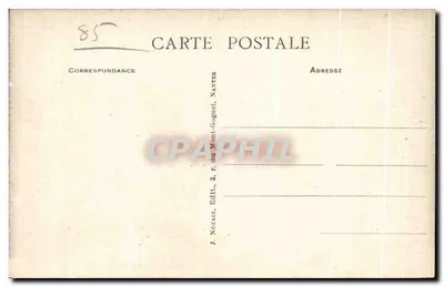Luçon (Vendée) — O Claustro do Palácio Episcopal (século XV) — J. Nozais, Editor — Verso