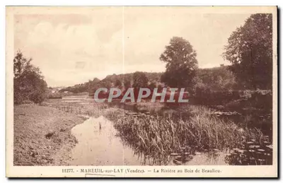 Mareuil-sur-Lay (Vendée) — A Ribeira no Bosque de Beaulicu — Livraria Guitton, Mareuil-sur-Lay