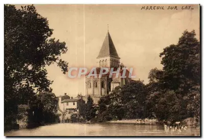 Mareuil-sur-Lay — Igreja e rio — Edições Artísticas Raymond Bergevin